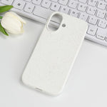 Til iPhone 17 Etui Bionedbrydeligt Hvedestrå + TPU Mat Telefoncover