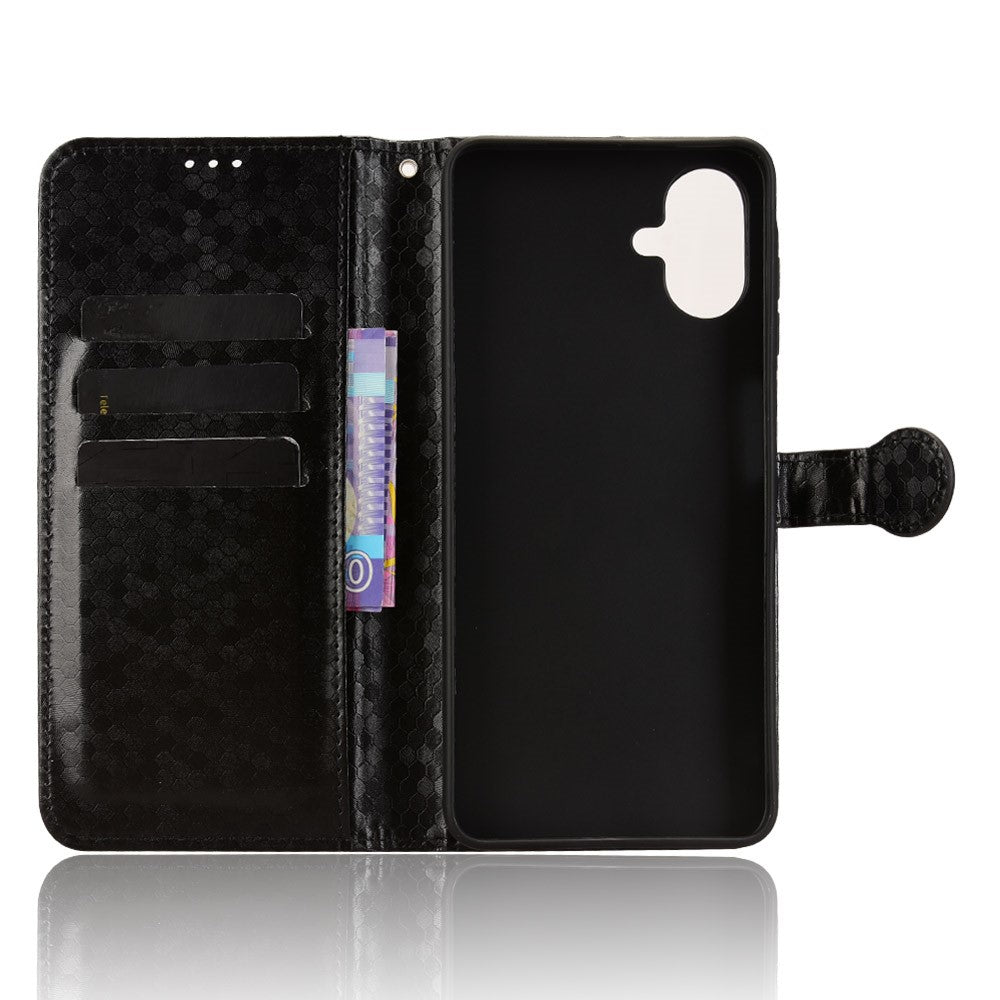 For Samsung Galaxy A08 5G / A08 4G / A07 5G / A07 4G Wallet Case Dot Pattern Imprint PU Leather Phone Cover with Wrist Strap