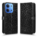 For Xiaomi Redmi 15C 4G (Global) (171mm) / Poco C85 4G (171mm) Wallet Case Dot Pattern Imprint PU Leather Phone Cover with Wrist Strap