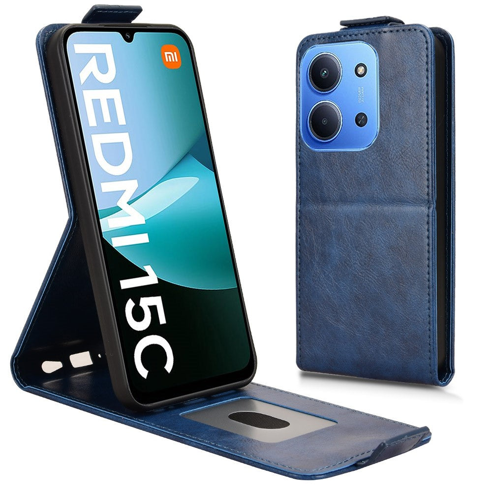 For Xiaomi Redmi 15C 4G (Global) (171mm) / Poco C85 4G (171mm) Stand Case Vertical Flip Leather Phone Cover with Card Holder