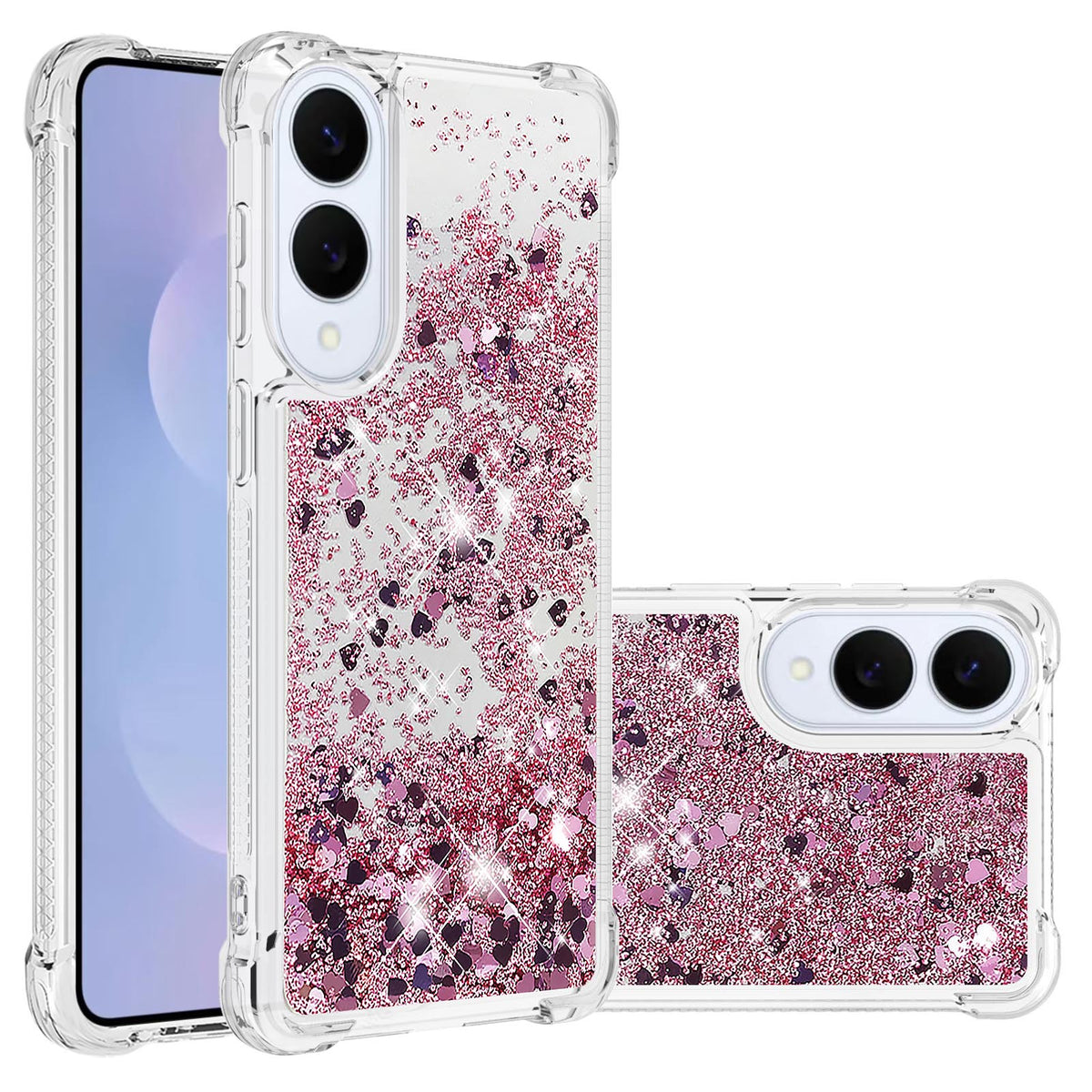 For Samsung Galaxy S25 Edge TPU Case Glitter Quicksand Shockproof Phone Back Cover
