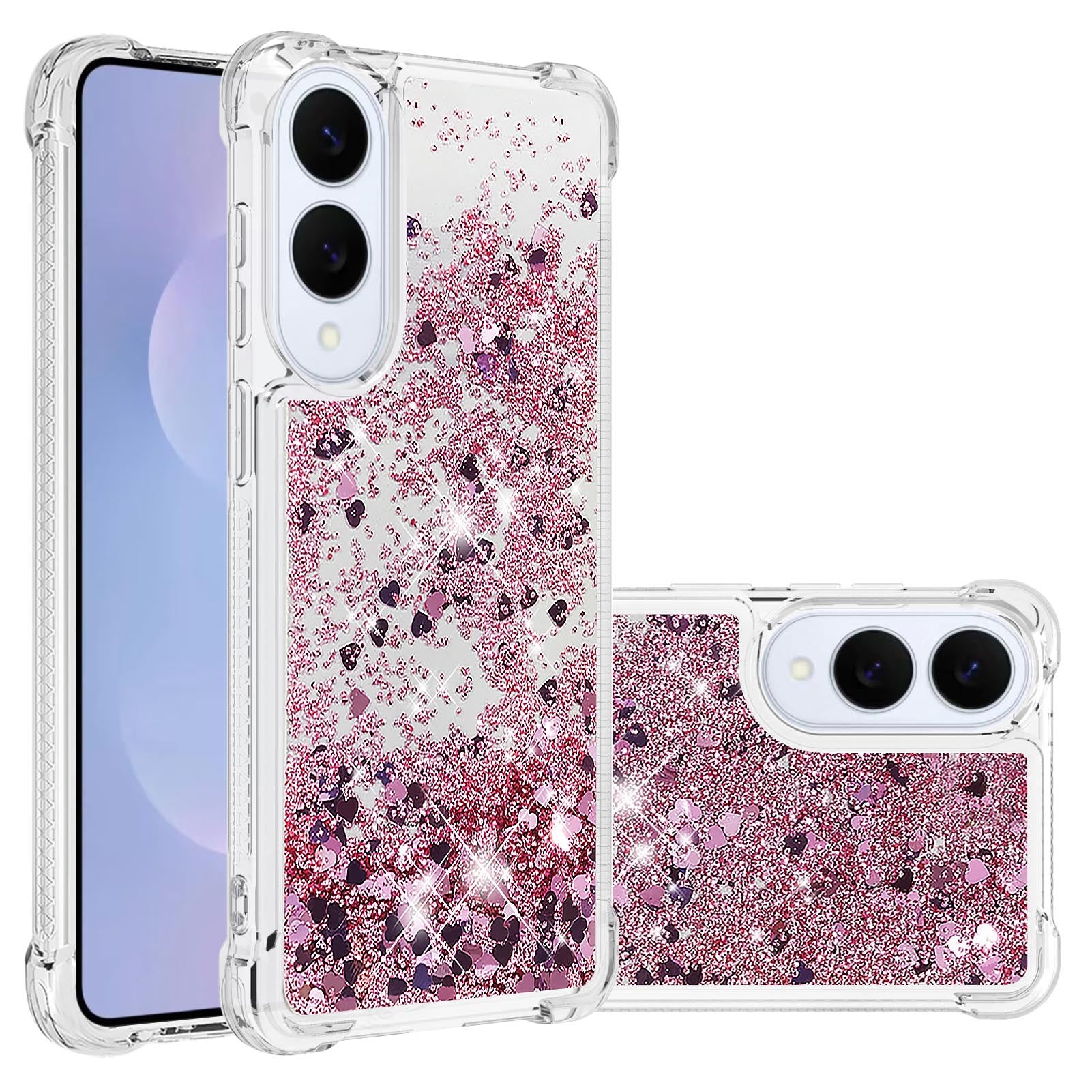 For Samsung Galaxy S25 Edge TPU Case Glitter Quicksand Shockproof Phone Back Cover