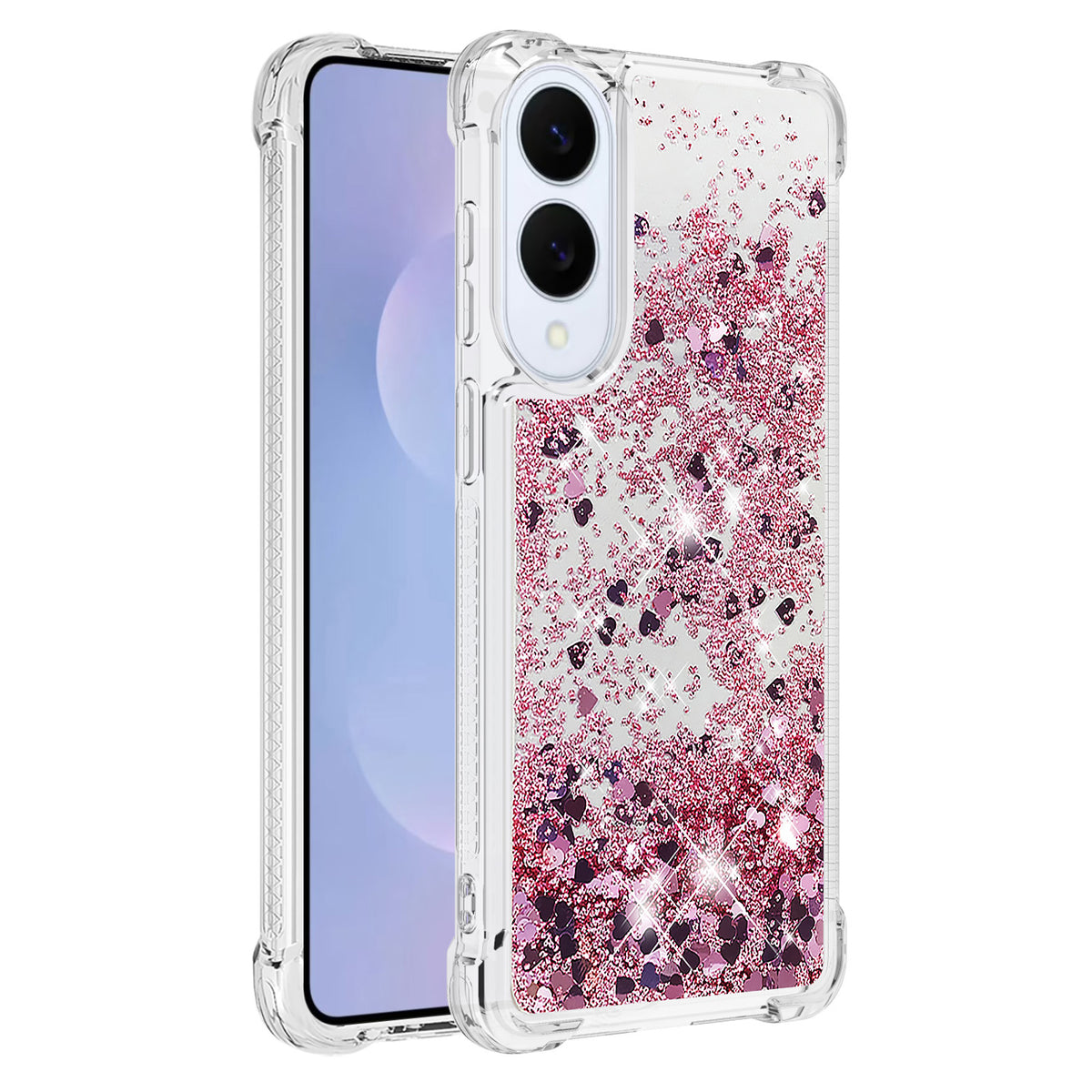 Samsung Galaxy S25 Edge TPU-skal Glitter Quicksand Stötsäkert mobilskydd