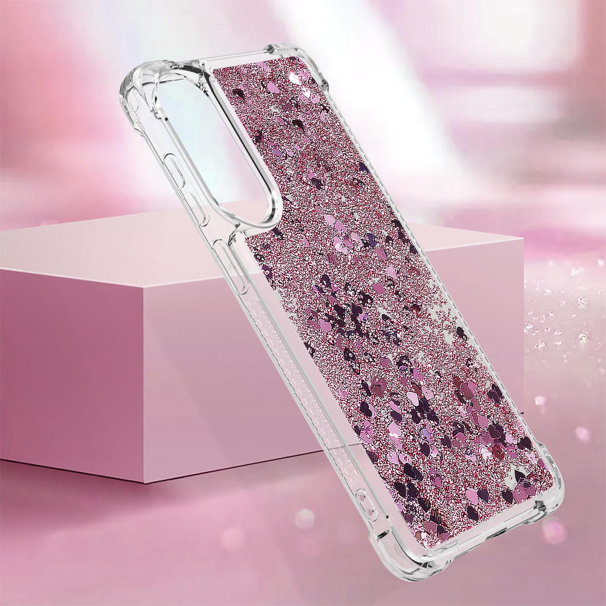 For Samsung Galaxy S25 Edge TPU Case Glitter Quicksand Shockproof Phone Back Cover
