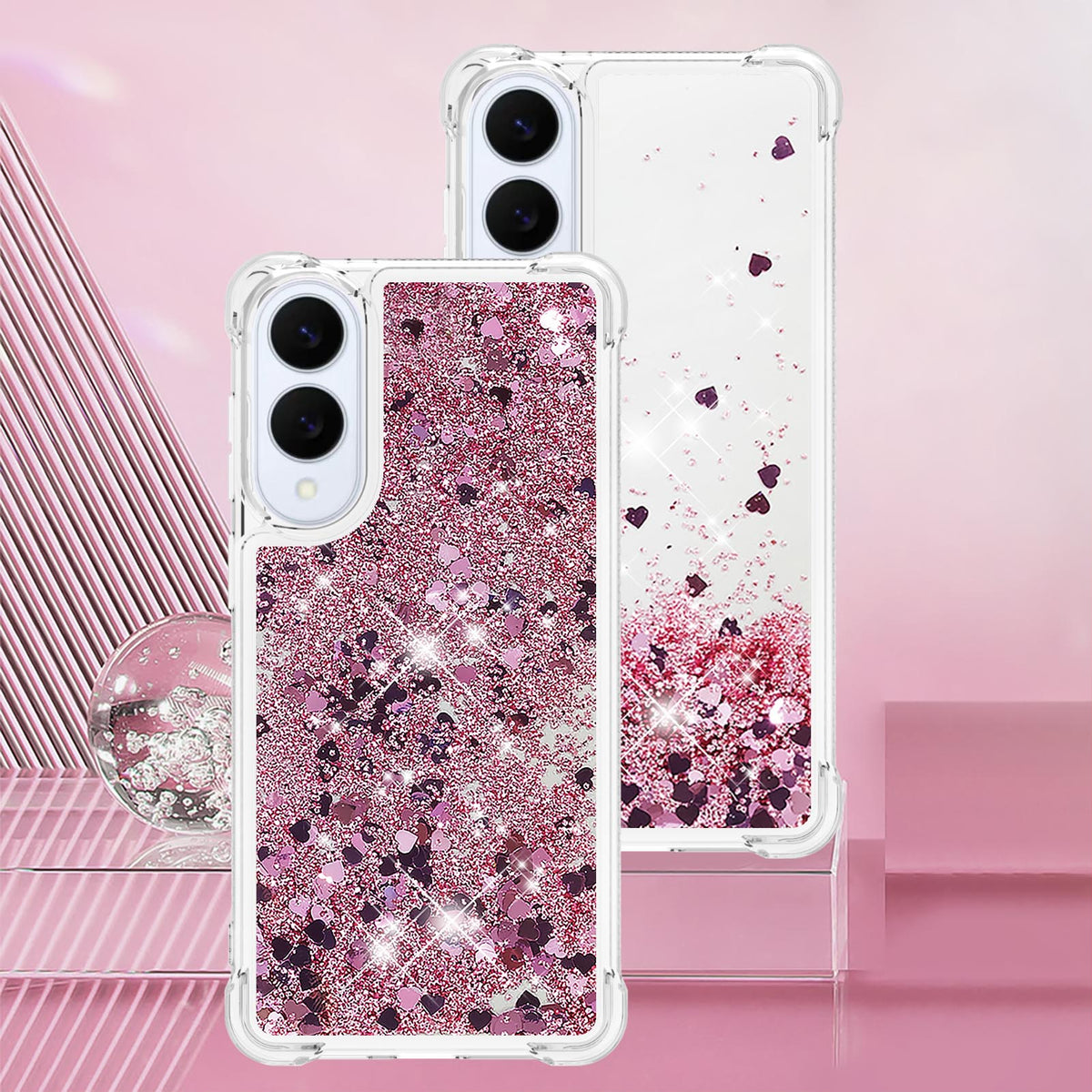 For Samsung Galaxy S25 Edge TPU Case Glitter Quicksand Shockproof Phone Back Cover