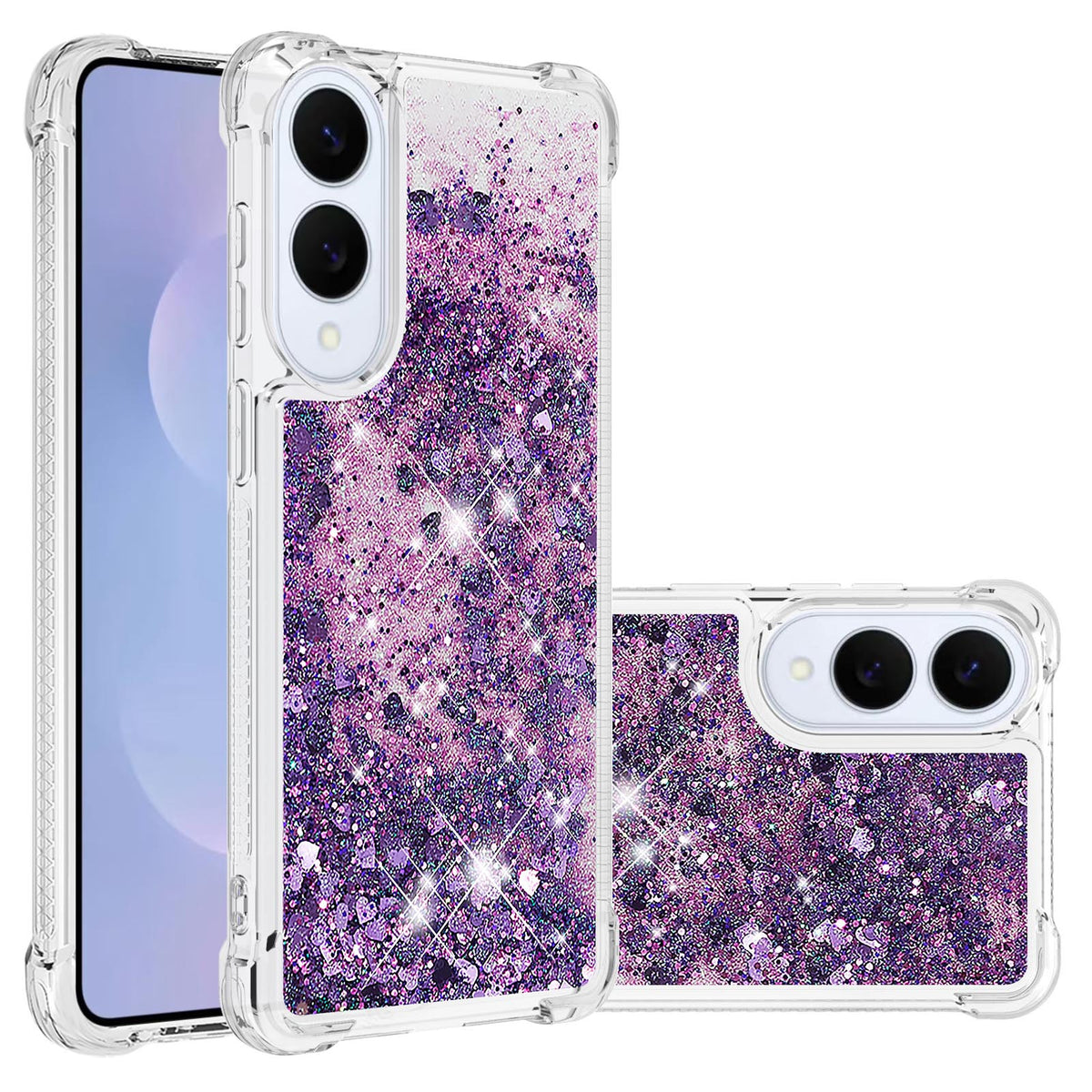 For Samsung Galaxy S25 Edge TPU Case Glitter Quicksand Shockproof Phone Back Cover