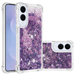 Samsung Galaxy S25 Edge TPU-skal Glitter Quicksand Stötsäkert mobilskydd