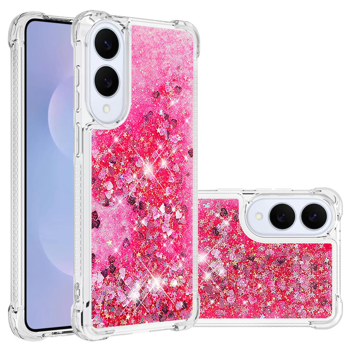 For Samsung Galaxy S25 Edge TPU Case Glitter Quicksand Shockproof Phone Back Cover