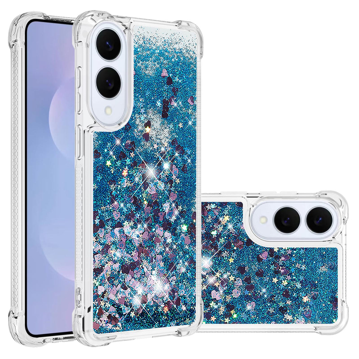 For Samsung Galaxy S25 Edge TPU Case Glitter Quicksand Shockproof Phone Back Cover