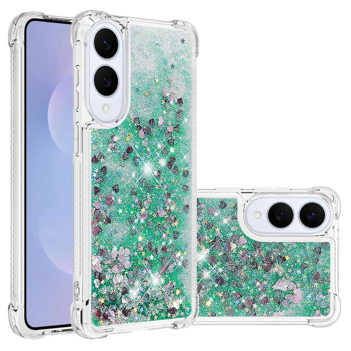 For Samsung Galaxy S25 Edge TPU Case Glitter Quicksand Shockproof Phone Back Cover