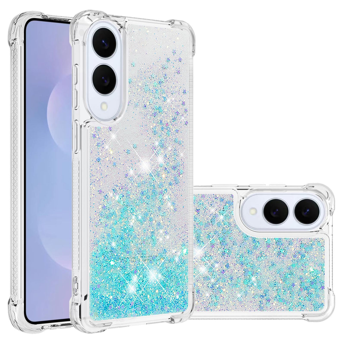For Samsung Galaxy S25 Edge TPU Case Glitter Quicksand Shockproof Phone Back Cover