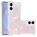Samsung Galaxy S25 Edge TPU-skal Glitter Quicksand Stötsäkert mobilskydd