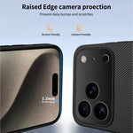 WANLONFENG For iPhone 17 Pro Max Case Compatible with MagSafe  TQ Series Carbon Fiber Texture PC TPU Phone Cover