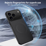 WANLONFENG For iPhone 17 Pro Max Case Compatible with MagSafe  TQ Series Carbon Fiber Texture PC TPU Phone Cover