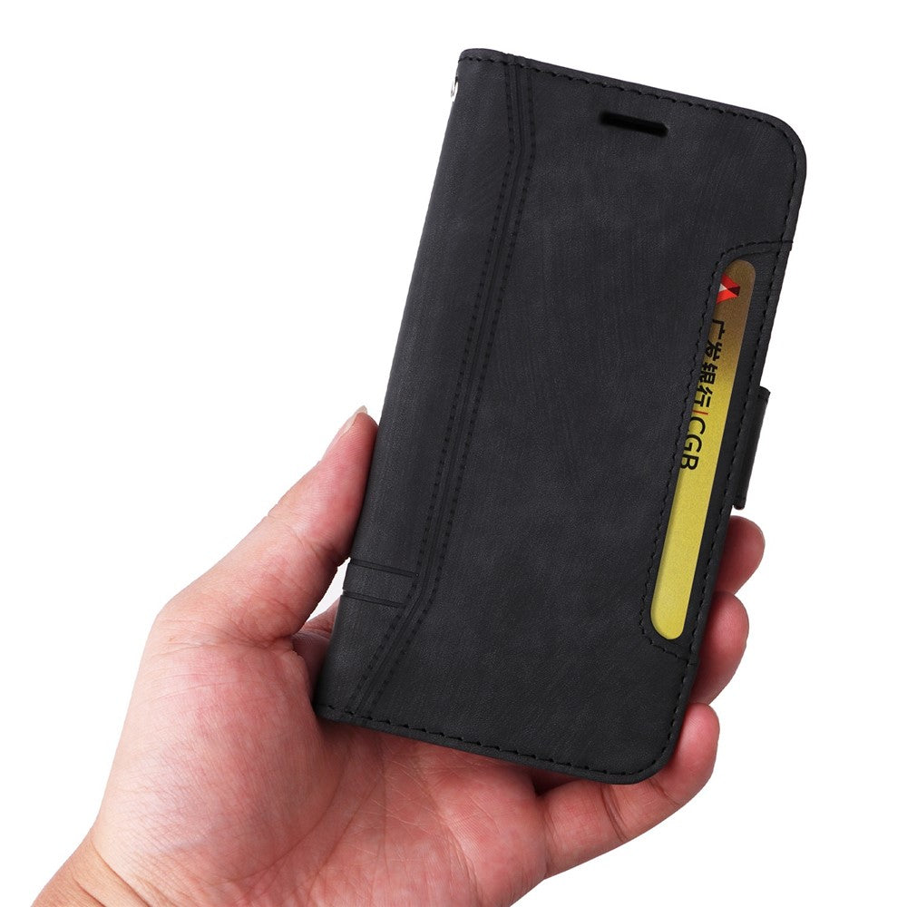 BETOPNICE 001 For Xiaomi Redmi A1 4G / A2 4G PU Leather Anti-fall Phone Case Wallet Stand Imprinted Stitching Line Protective Cell Phone Cover