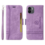 BETOPNICE 001 For Xiaomi Redmi A1 4G / A2 4G PU Leather Anti-fall Phone Case Wallet Stand Imprinted Stitching Line Protective Cell Phone Cover