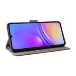 Samsung Galaxy A08 5G / A08 4G / A07 4G / A07s 4G-skal Plånboksfodral RFID-blockerande PU-lädermobilfodral med stativ och rem
