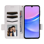 Samsung Galaxy A18 5G / A18 4G / A17 5G / A17 4G etui med håndledsrem, litchi-tekstur, PU-læder og pung