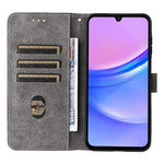 Til Samsung Galaxy A18 5G / A18 4G / A17 5G / A17 4G etui Pung RFID-blokerende PU-læder telefoncover Stativ med strop