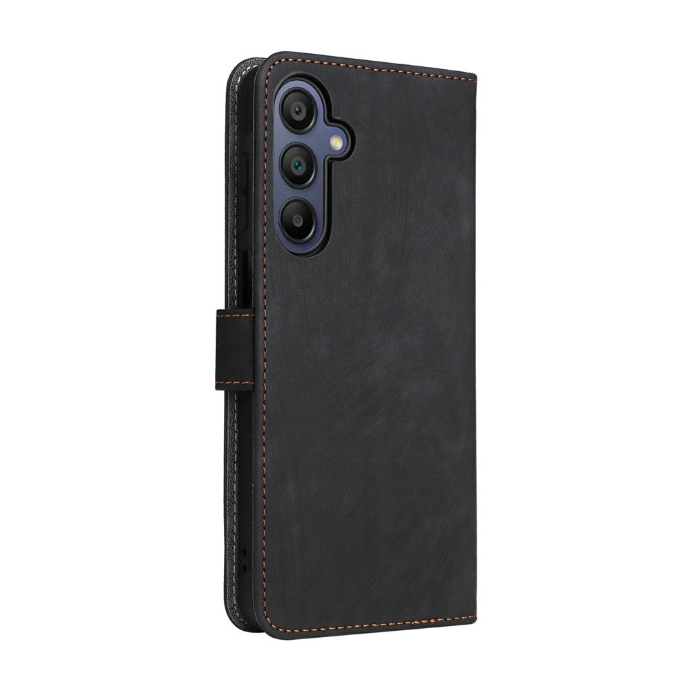Til Samsung Galaxy A18 5G / A18 4G / A17 5G / A17 4G etui Pung RFID-blokerende PU-læder telefoncover Stativ med strop