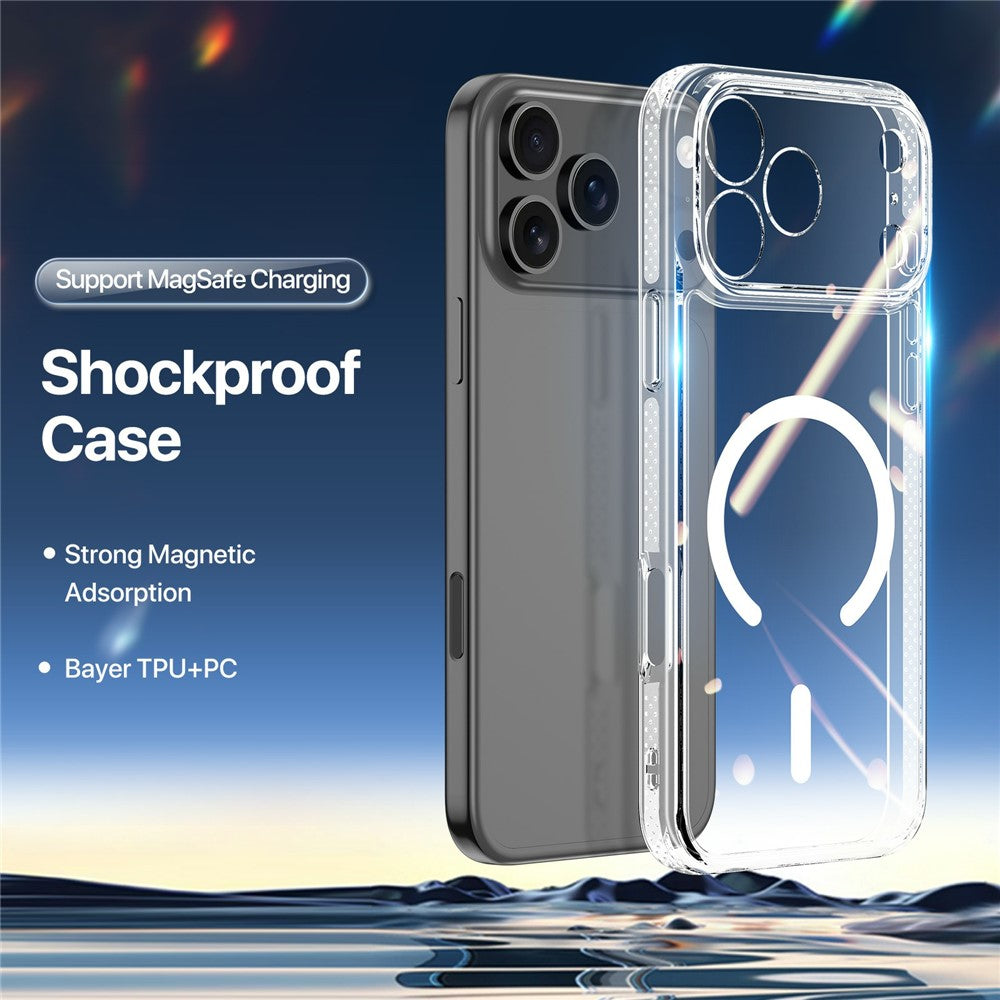 DUX DUCIS Clin Series til iPhone 17 Pro Max Cover PC + TPU Gennemsigtigt Magnetisk Telefoncover Kompatibelt med MagSafe