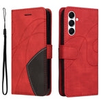 For Samsung Galaxy A18 5G / A17 5G / A26 5G / A16 5G  / A16 4G  Leather Phone Case Stand Wallet with Bi-colour Splicing Design