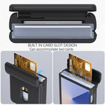 For Samsung Galaxy Z Flip7 5G Case Spring Hinge PC Folding Phone Cover with Card Slot