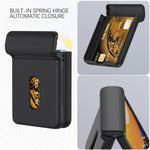 For Samsung Galaxy Z Flip7 5G Case Spring Hinge PC Folding Phone Cover with Card Slot