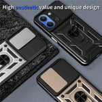 Xiaomi Redmi 15C 5G (EU) (173 mm) / 15C 4G (EU) (173 mm) fodral med skjutbart kameralock PC + TPU-stativ mobilskal