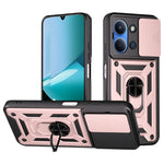 Xiaomi Redmi 15C 5G (EU) (173 mm) / 15C 4G (EU) (173 mm) fodral med skjutbart kameralock PC + TPU-stativ mobilskal