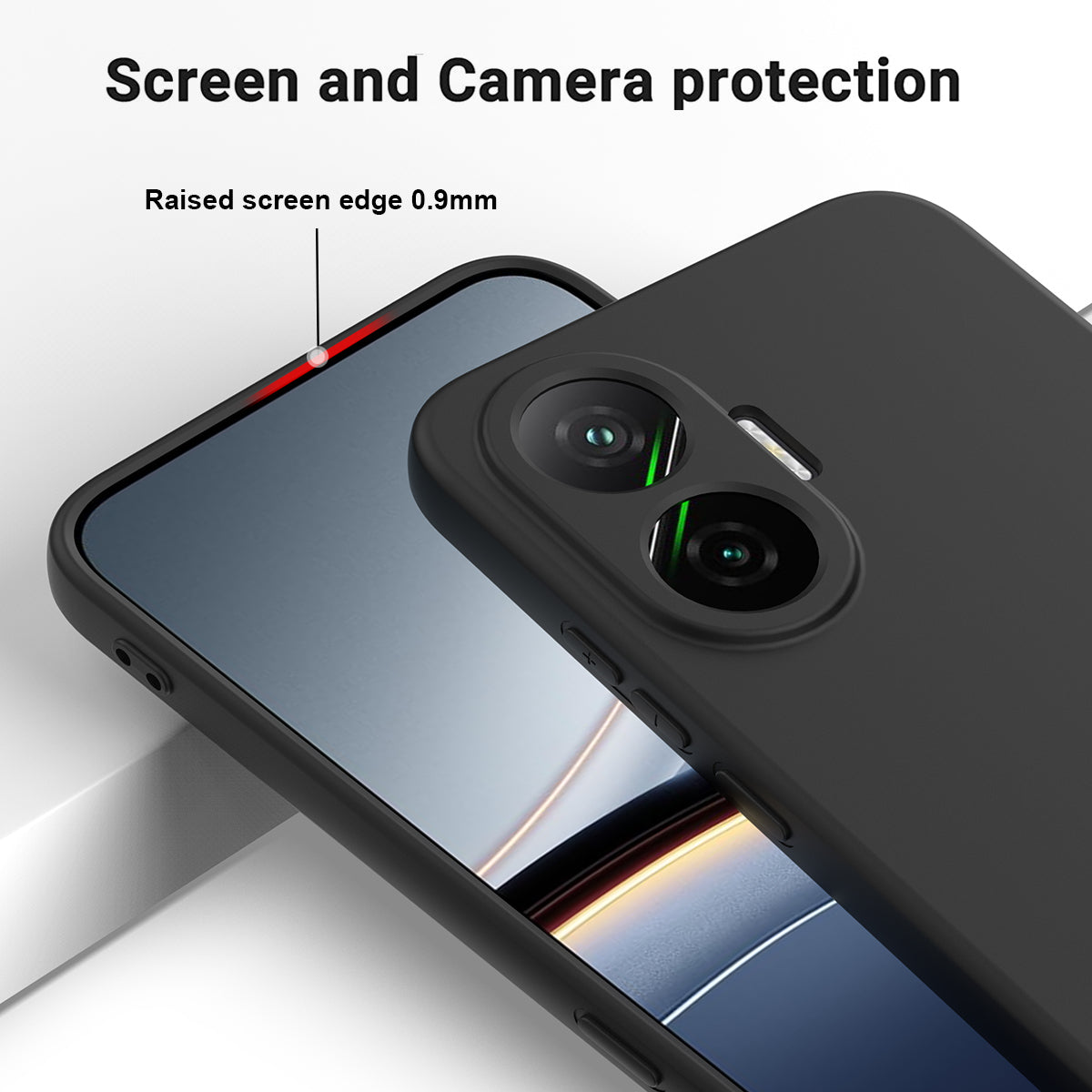 For Xiaomi Redmi Turbo 4 Pro 5G / Xiaomi Poco F7 5G Liquid Silicone Case Phone Back Cover with Hand Strap