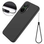 For Xiaomi Redmi Turbo 4 Pro 5G / Xiaomi Poco F7 5G Liquid Silicone Case Phone Back Cover with Hand Strap