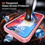 Til iPhone 18 Pro Max / 17 Pro Max cover kompatibel med MagSafe PC + TPU telefoncover med skærmbeskyttelsesfilm af hærdet glas