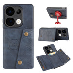 For Xiaomi Redmi Note 13 Pro 4G / Poco M6 Pro 4G Case with Card Slots Kickstand Leather + TPU Phone Cover
