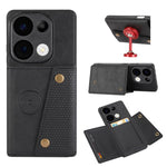 For Xiaomi Redmi Note 13 Pro 4G / Poco M6 Pro 4G Case with Card Slots Kickstand Leather + TPU Phone Cover