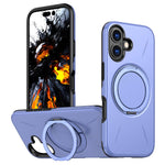 For iPhone 17 Magnetic Case Rotating Kickstand TPU + PC Phone Cover