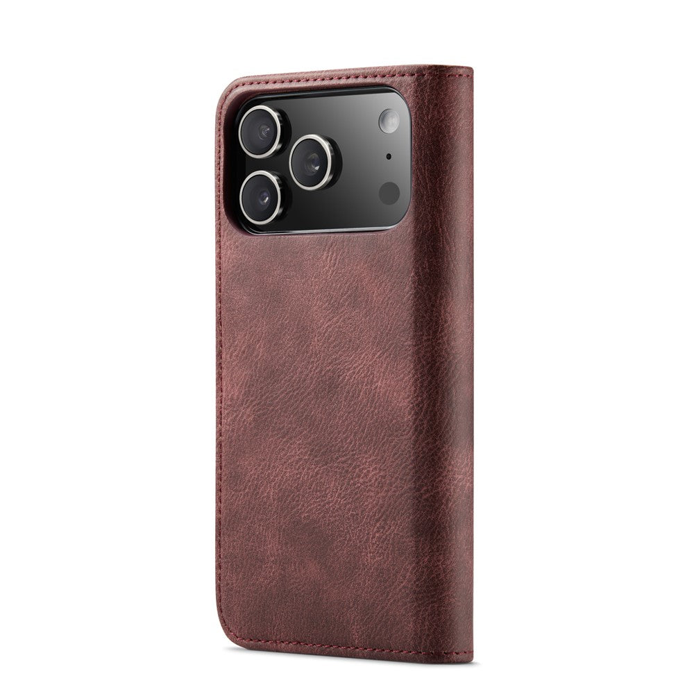 DG.MING for iPhone 18 Pro Max / 17 Pro Max Case Detachable Split Leather Phone Cover