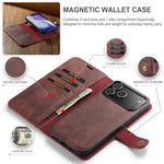DG.MING for iPhone 18 Pro Max / 17 Pro Max Case Detachable Split Leather Phone Cover
