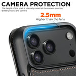SUTENI J06 For iPhone 17 Pro Case Litchi Texture Leather Wallet Phone Shell Compatible with MagSafe