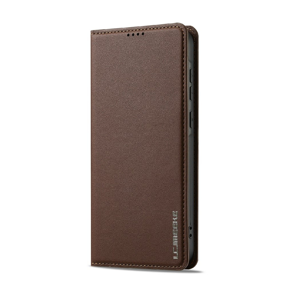 LC.IMEEKE L1 Series for Samsung Galaxy S25 FE Case PU Leather Wallet Stand Protective Phone Cover