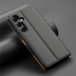 N.BEKUS P3 til Samsung Galaxy A18 5G / A18 4G / A17 5G / A17 4G / A26 5G, RFID-blokerende pung-etui i PU-læder med flipdesign