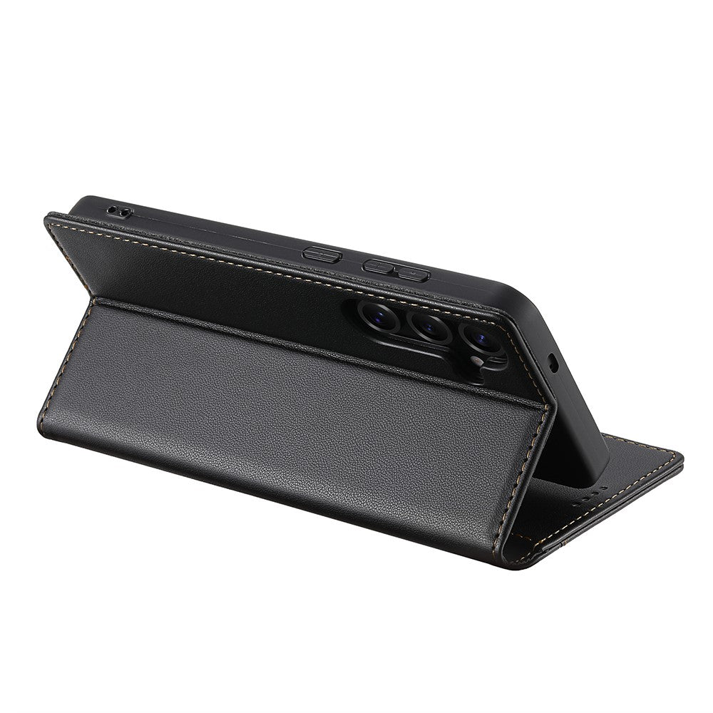 N.BEKUS P3 til Samsung Galaxy A18 5G / A18 4G / A17 5G / A17 4G / A26 5G, RFID-blokerende pung-etui i PU-læder med flipdesign