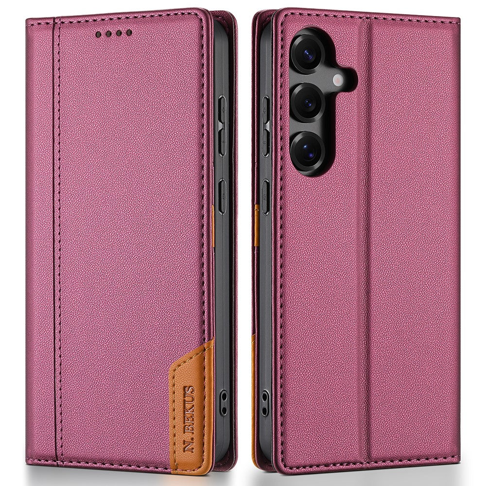 N.BEKUS P3 til Samsung Galaxy A18 5G / A18 4G / A17 5G / A17 4G / A26 5G, RFID-blokerende pung-etui i PU-læder med flipdesign