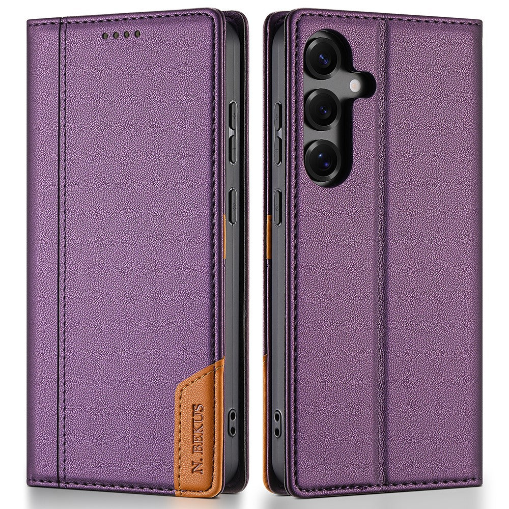 N.BEKUS P3 til Samsung Galaxy A18 5G / A18 4G / A17 5G / A17 4G / A26 5G, RFID-blokerende pung-etui i PU-læder med flipdesign