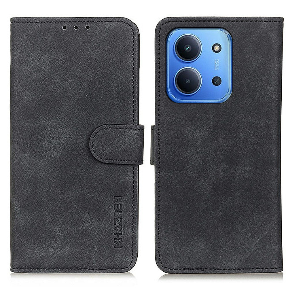 KHAZNEH For Xiaomi Redmi 15C 4G (Global) (171mm) / Poco C85 4G (171mm) Case PU Leather Retro Texture Phone Cover