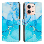 Xiaomi Redmi 15C 5G (Global) (171 mm) / 15C 4G (Global) (171 mm) / Poco C85 4G (171 mm) Stativfodral Marmormönster PU-läder Plånboksfodral