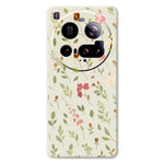 Xiaomi 15 Ultra-skal Litet blommigt bladmönster tryck rak kant TPU-mobilbaksida