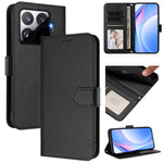 For Xiaomi 15T Pro Wallet Case RFID Blocking Calf Texture Leather Stand Phone Cover with Strap