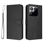 For Xiaomi 15T Wallet Case RFID Blocking Calf Texture Leather Stand Phone Cover with Strap