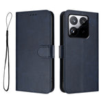 For Xiaomi 15T Wallet Case RFID Blocking Calf Texture Leather Stand Phone Cover with Strap